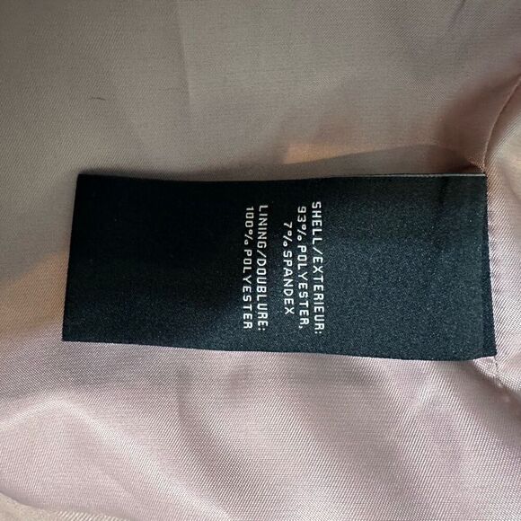 7 for All Mankind blush colored cropped blazer size large - Picture 6 of 6